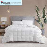 White Warmer Cotton Down Alternative Featherless Comforter Full/Queen