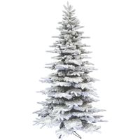 Fraser Hill Farm 10.0' Mountain Pine Flocked Snow Tree, No Lights