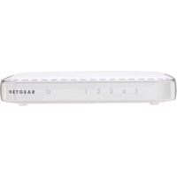 NETGEAR - 5-Port 10/100/1000 Mbps Gigabit Unmanaged Switch - White