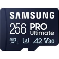 Samsung - Pro Ultimate and Adapter 256GB microSDXC Memory Card