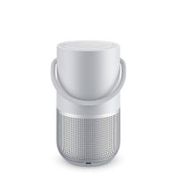 Bose - Portable Smart Speaker with built-in WiFi, Bluetooth, Google Assistant and Alexa Voice Control - Luxe Silver