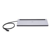 C2G USB-C 10-in-1 Triple Display Docking Station with HDMI DisplayPort VGA Ethernet USB SD Card Reader 3.5mm Audio and Power Delivery up to 100W - 4K 30Hz - docking station - USB-C - HDMI DP VGA - 1GbE