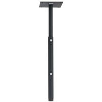 Chief - 8" SQUARE CEILING PLATEW/ADJUSTABLE COLUMN - Black