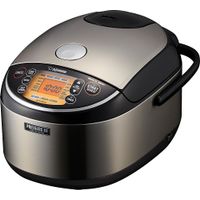 Zojirushi - 10 Cup Pressure Induction Heating Rice Cooker - Stainless Steel Black