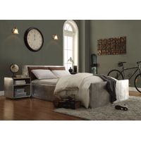ACME Brancaster Nightstand w/USB, Aluminum