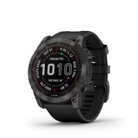 Garmin - fenix 7X  Sapphire Solar GPS Smartwatch 51 mm Fiber-reinforced polymer - Carbon Gray DLC Titanium