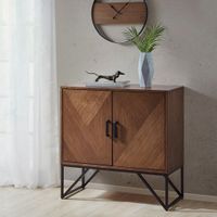 Arya Wood/Metal Accent Cabinet