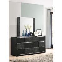 Blacktoft Rectangle Dresser Mirror Black