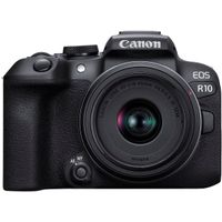Canon - EOS R10 Mirrorless Camera with RF-S18-45 f/4.5-6.3 IS STM Lens - Black
