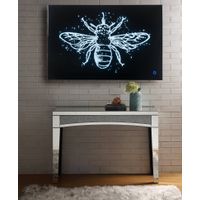 ACME Talisha Wall Art w/LED, Smoky Glass & Faux Crystal