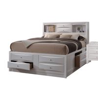 ACME Ireland Eastern King Bed w/Storage, White