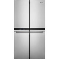 Whirlpool - 19.4 Cu. Ft. 4-Door French Door Counter-Depth Refrigerator with Flexible Organization Spaces - Stainless Steel