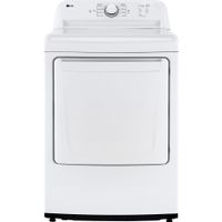 LG - 7.3 Cu. Ft. Electric Dryer with Sensor Dry - White