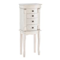 Amberfield Jewelry Armoire Off White