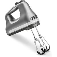 KitchenAid 6-Speed Hand Mixer with Flex Edge Beaters in Contour Silver