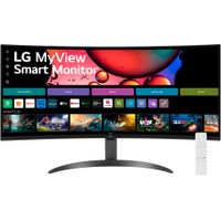 LG - MyView 34" WQHD 100Hz 5ms Smart Monitor with HDR10 - Black - Black