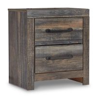 Multi Drystan Two Drawer Night Stand