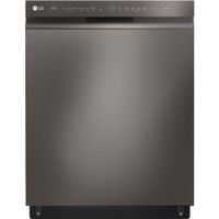 LG Front Control Dishwasher with QuadWash and 3rd Rack in Black Stainless Steel