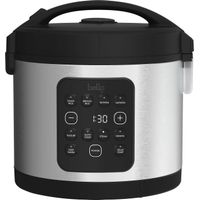 bella PRO - 20-Cup Digital Rice Cooker - Stainless Steel