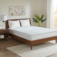 White 2" Gel Memory Foam with 3M Cover Mattress Topper Twin
