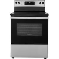 Insignia&trade; - 5 Cu. Ft. Freestanding Electric Range - Stainless Steel/Black