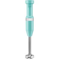 KitchenAid Corded Variable-Speed Immersion Blender in Aqua Sky with Blending Jar