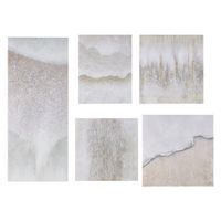 Natural Essence Hand Embellished Abstract 5-piece Gallery Canvas Wall Art Set