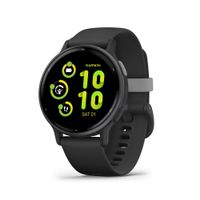 Garmin - vivoactive 5 Fitness Smartwatch Slate w/ Black Silicone Band