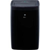 LG - 450 Sq. Ft. Smart Portable Air Conditioner with 12000 BTU Heater - Black