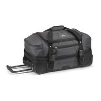 High Sierra - Fairlead 22 Drop Bottom Wheeled Duffel - Mercury/Black