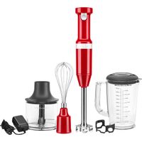 KitchenAid - Cordless Variable Speed Hand Blender with Chopper and Whisk attachment - KHBBV83 - Empire Red