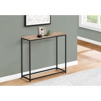 Accent Table/ Console/ Entryway/ Narrow/ Sofa/ Living Room/ Bedroom/ Metal/ Laminate/ Brown/ Black/ Contemporary/ Modern