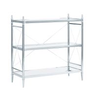 Aberdeen Chrome And Glass Floor Console