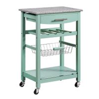 Ravenel Kitchen Island With Green