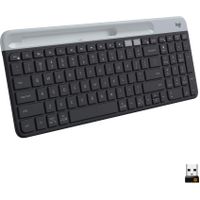 Logitech - K585 Full-size Wireless Scissor Keyboard for Windows, Mac, Chrome, Android with Build-in Cradle for device - Graphite
