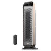 Dreo - 25 11.5ft/s Fast Portable Room Heater with Remote and ThermostatOverheating Tip-Over Protection Solaris Max - Gold