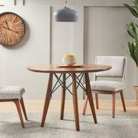 Pecan Clark Round Dining/Pub Table