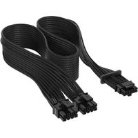 CORSAIR - 2' Premium Individually Sleeved 12+4pin PCIe Gen 5 Type-4 600W 12VHPWR Cable - Black