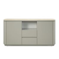 ACME Ingram Server in Ceramic Top & Light Gray Finish