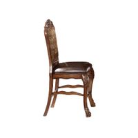 ACME Dresden Counter Height Chair (Set-2), Synthetic Leather & Cherry Oak
