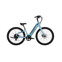 Aventon - Pace 500.3 Step-Through Ebike w/ up to 60 mile Max Operating Range and 28 MPH Max Speed - Large - Blue Steel