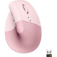 Logitech - Lift Vertical Wireless Optical Ergonomic Mouse with 4 Customizable Buttons - Wireless - Rose