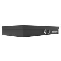 Honeywell - Steel Low Profile Cash Box with Key Lock - Black
