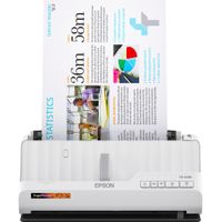 Epson - RapidReceipt RR-400W Wireless Duplex Compact Desktop Receipt and Document Scanner - White