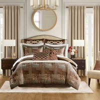 Brown Galleria 4 Piece Brown Comforter Set King