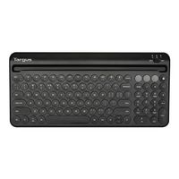 Targus - keyboard - with phone holder - black - antimicrobial Input Device