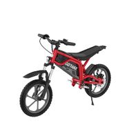 GoTrax - Fitz 16" Electric Dirt Bike w/15mi Max Range & 15.5 mph Max Speed - Red
