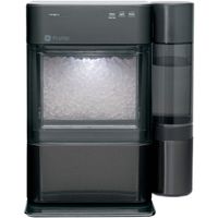 GE Profile - Opal 2.0 38-lb. Portable Ice maker with Nugget Ice Production, XL 1 Gallon Side Tank and Built-in WiFi - Black Stainless Steel