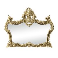 ACME Desiderius Mirror, Antique Gold & Hand Paint Brown