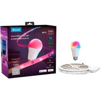 Govee - 24.6' RGBIC Strip Light with Smart LED Bulb - Multi